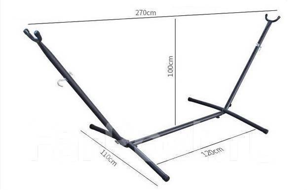 Стойка для гамака чертеж с размерами из металла