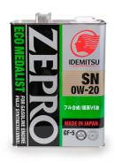Idemitsu Zepro Eco Medalist. 0W-20, , 4,00. 