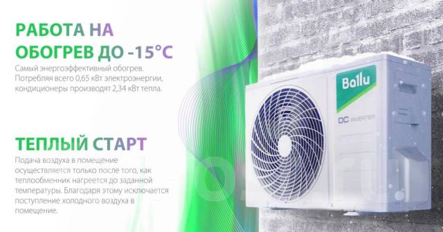 Кондиционер инверторный Ballu BSVI-07HN8 (25кв. м), 25 м², новый, в ...