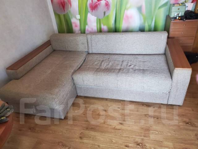 Двуспальный угловой диван. Доставка, б/у, в наличии. Цена: 20 000₽ во ...