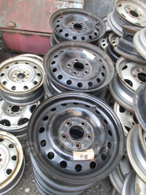 Диски штамповка R15 Topy, 15", 2 шт, 5x114.3, штампованные, 4 шт, б/у ...