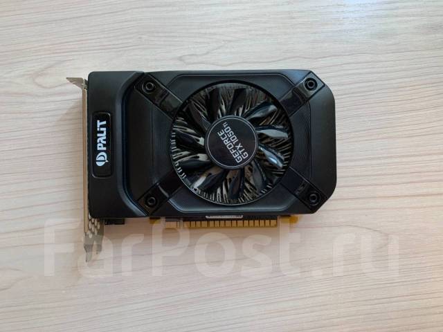 Видеокарта Palit GeForce GTX 1050 Ti StormX, б/у, в наличии. Цена