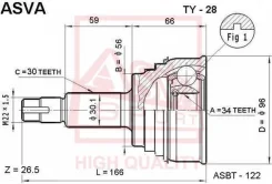 ���� �������� 34x56x30 ty28 ASVA TY28 ����