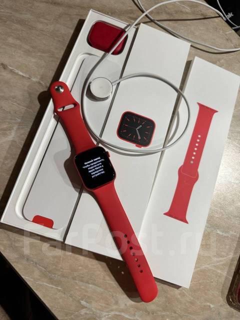 Наручные часы Apple Watch Series 6 44mm Product RED, GPS, NFC, IP68 ...