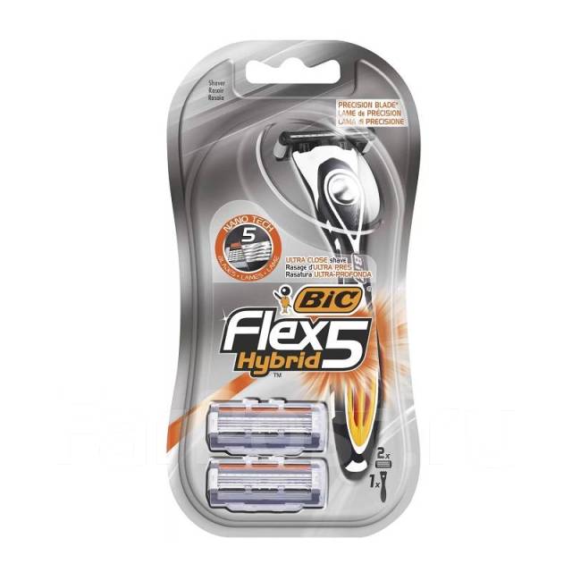 Станок для бритья BIC Flex Hybrid 5 лезвий + 2 кассеты, в наличии. Цена ...