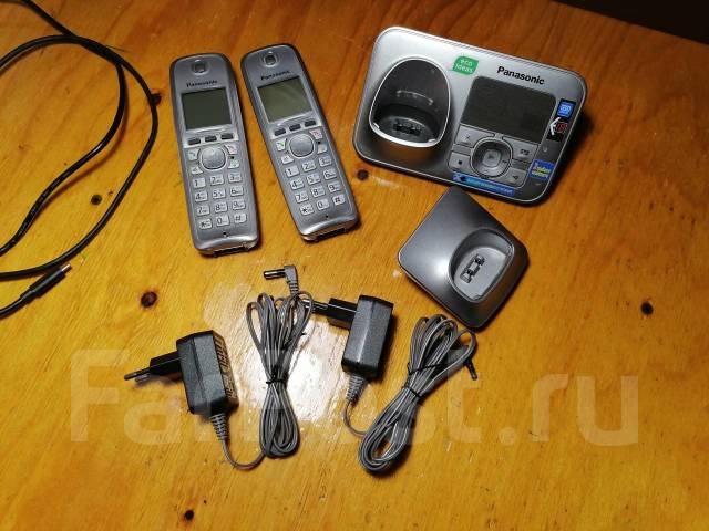 Радиотелефон Panasonic KX-TG6621RU с доп. трубкой, б/у, в наличии. Цена ...