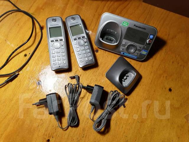 Радиотелефон Panasonic KX-TG6621RU с доп. трубкой, б/у, в наличии. Цена ...