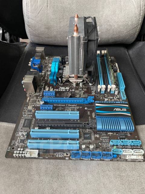 Материнская плата с процессором, LGA1155, Asus, б/у, в наличии. Цена: 1 ...