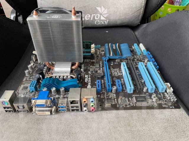 Материнская плата с процессором, LGA1155, Asus, б/у, в наличии. Цена: 1 ...
