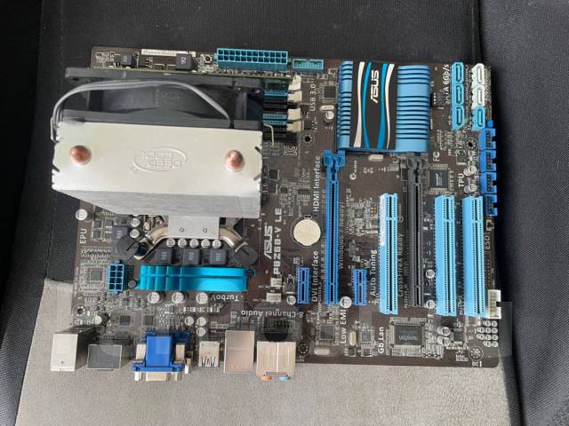 Материнская плата с процессором, LGA1155, Asus, б/у, в наличии. Цена: 1 ...