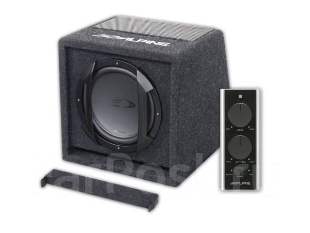 Alpine SWE815 Активный сабвуфер, компонентные, с корпусом, б/у, в ...