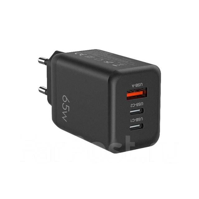Зарядное устройство для ноутбука GaN Fast Charger PD 65W Gadget, новый ...