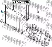 ����������� �������� ���������� ������� (�� ���� �������) Febest 2174TT9R 2174TT9R ����