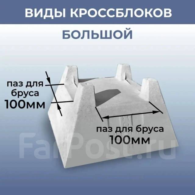 Фундаментные блоки, в наличии. Цена: 450₽ во Владивостоке