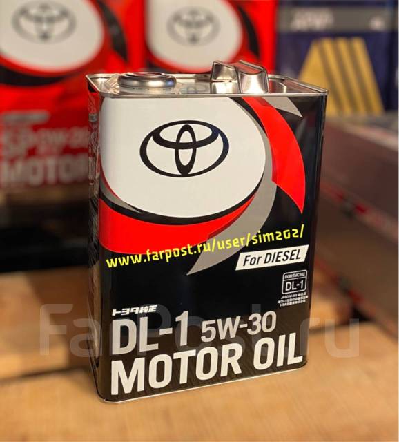 Моторное масло Toyota Diesel Oil DL-1 5W30 4л 08883-02805. Япония ...