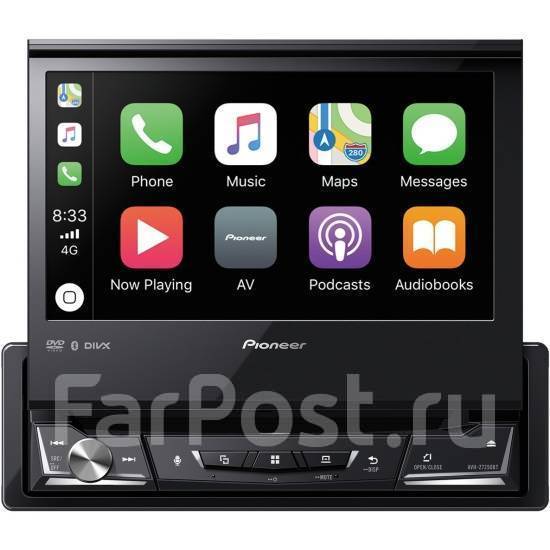 Автомагнитола Pioneer AVH-A7250BT DSP, 1 DIN — 178x50 мм, новый, в ...