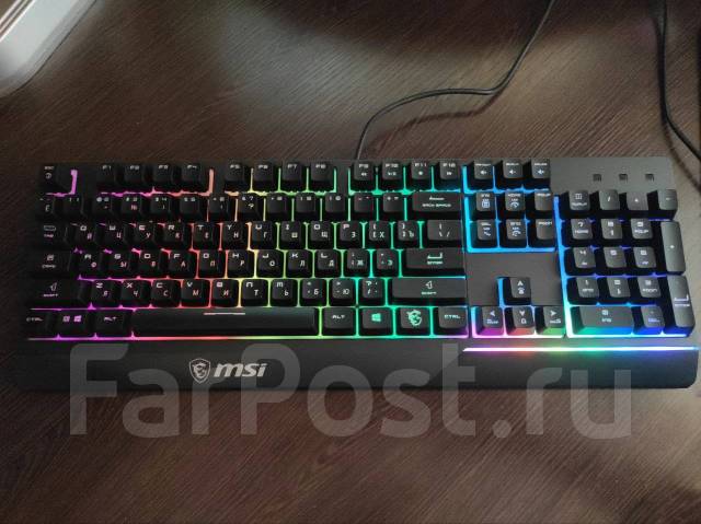 Клавиатура проводная MSI Vigor GK30, б/у, в наличии. Цена: 2 000₽ во ...
