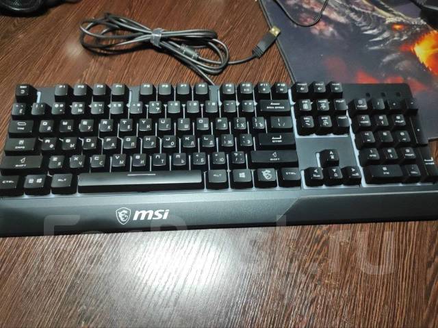 Клавиатура проводная MSI Vigor GK30, б/у, в наличии. Цена: 2 000₽ во ...