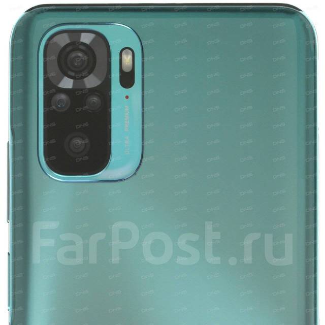 Смартфон Xiaomi Redmi Note 10 (4+64GB), 64 гб, 6.43", моноблок, зеленый ...