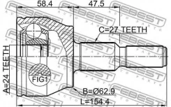 ���� �������� 24x63x27 | ����� ����/��� | Febest 2110CB7 2110CB7 ����