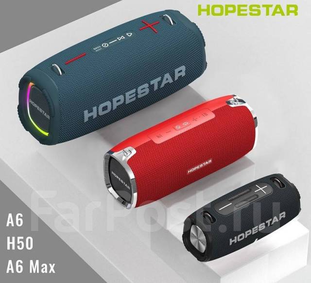 Портативная колонка аудио система Hopestar A6 Max Мощная 80W 8000 mAh ...