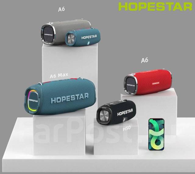 Портативная колонка аудио система Hopestar A6 Max Мощная 80W 8000 mAh ...