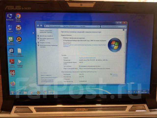Asus Eee PC VX6 Lamborghini. 11", 1,9����, ��� 4 ��, WiFi: 1, Bluetooth: 1 ����