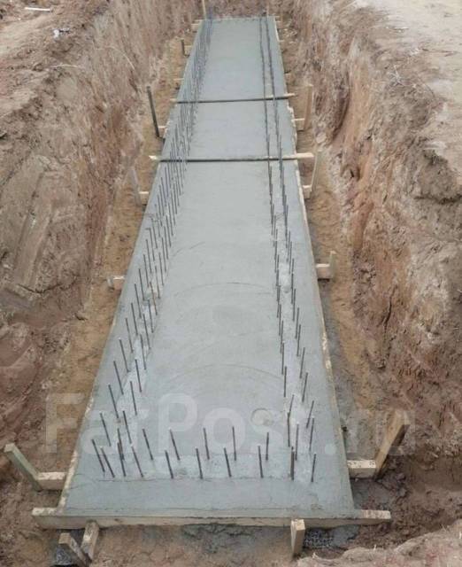 Строительство фундаментов. Фундамент. Бетонные работы в Хабаровске