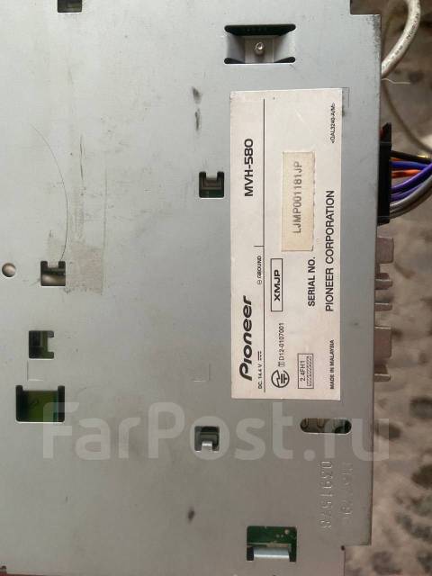 Магнитофон Pioneer MVH-580 Bluetooth, 1 DIN — 178x50 мм, б/у, в наличии ...