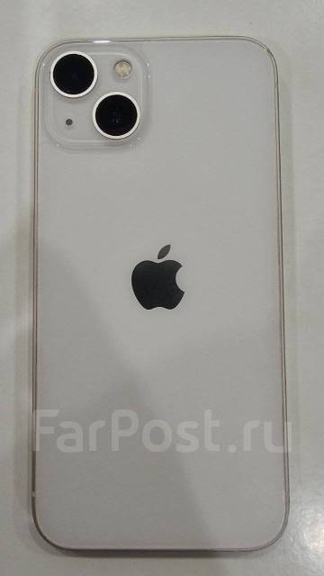 Apple iPhone 13 256 Gb белый, 6.10", моноблок, б/у, в наличии. Цена: 53 ...