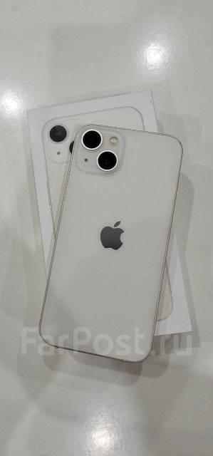 Apple iPhone 13 256 Gb белый, 6.10", моноблок, б/у, в наличии. Цена: 53 ...