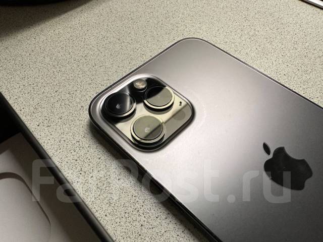 iPhone 12 Pro Max, 128 гб, 6.70", моноблок, серый, черный, б/у, в ...