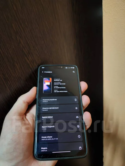 OnePlus 6. �/�, 128 ��, ������, 4G LTE, Dual-SIM, NFC ����