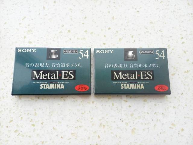 Аудиокассета SONY Metal-ES 54 Stamina 1996 (Type IV) Japan, новый