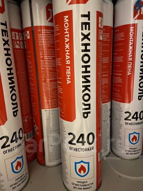 Монтажная пена технониколь огнестойкая 240, в наличии. Цена: 400₽ во ...