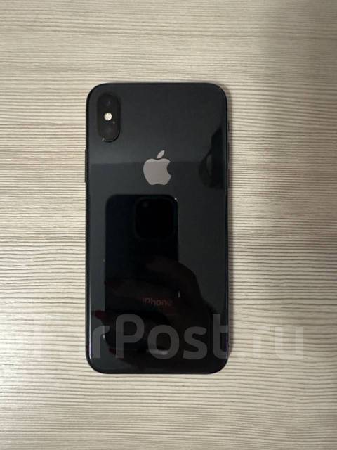 Айфон X 128 гб, Apple iPhone X, 5.80", моноблок, черный, б/у, в наличии ...
