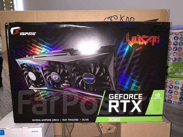 Видеокарта ColorFul RTX 3080 Vulcan OC 10GB, б/у, в наличии. Цена: 55 ...