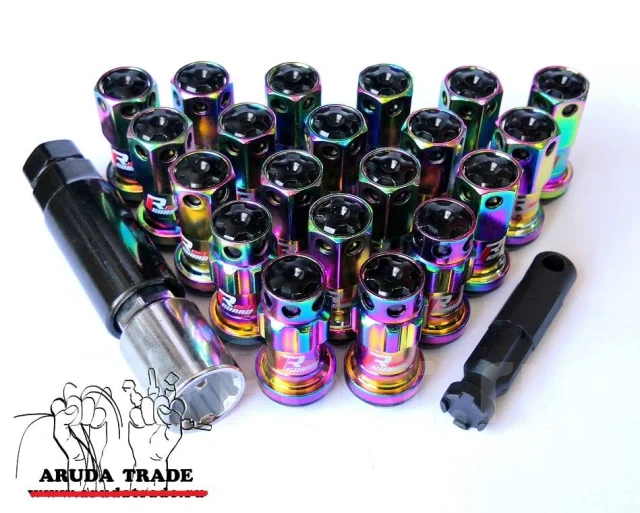Гайки Max Guard Racing Composite M12X1.25 (черный хамелеон), новый, в ...