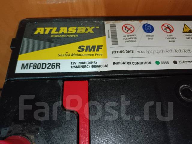 Аккумулятор, Atlas BX, 70 А.ч. китай, б/у, в наличии. Цена: 2 500₽ во ...