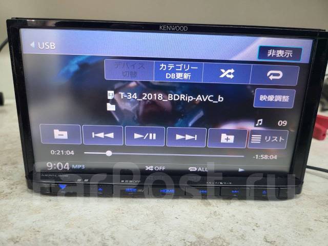 Свежий Kenwood mdv l405 2018г. DVD CD SD USB iPOD, 2 DIN — 178x100
