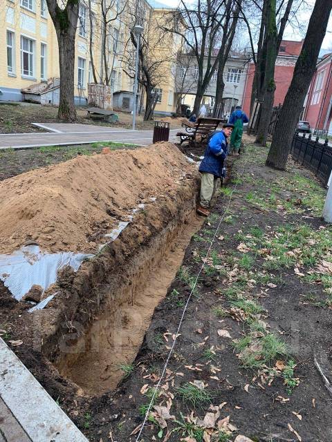 Землекопы/Разнорабочие/Копание траншей/Благоустройство территорий во ...