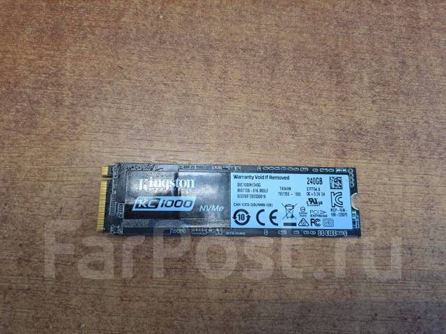 240 ГБ SSD M.2 накопитель Kingston KC1000, 240 Гб, б/у, в наличии. Цена ...