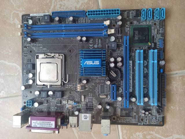 Intel 775 + проц, LGA775, Asus, б/у, в наличии. Цена: 500₽ во Владивостоке
