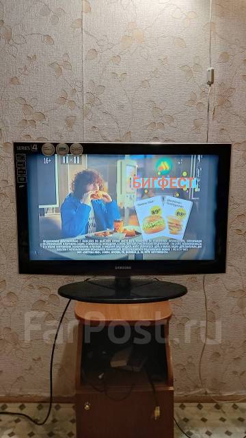 Телевизор Samsung, LCD (ЖК), 81", б/у, в наличии. Цена: 9 500₽ в Уссурийске