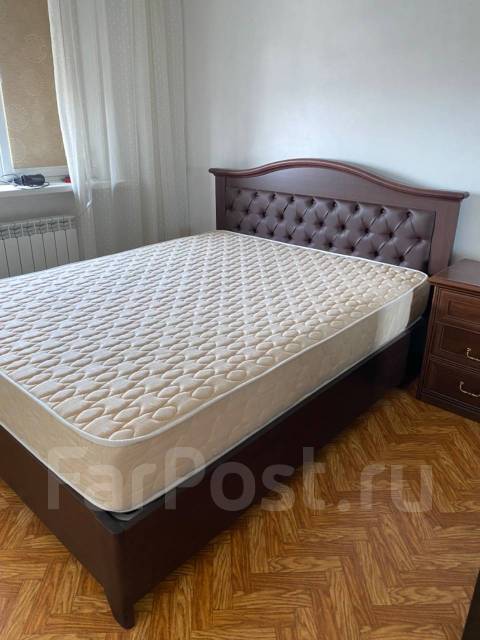 Кровать двуспальная с матрасом Askona, б/у, в наличии. Цена: 19 000₽ во ...