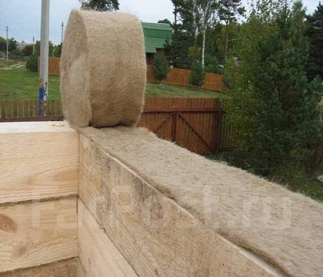 Межвенцовый утеплитель (джут, пакля) ТермоЛен Лайт - М200, 10см, 15см ...