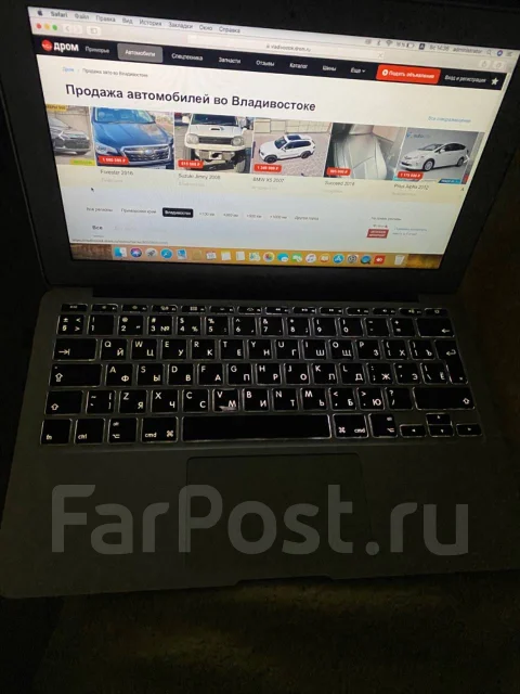 Apple MacBook Air 11. 11", 1,6����, ��� 2048 ��, ���� 64���, WiFi: 1, Bluetooth: 1, ����������� �� 1��. ����