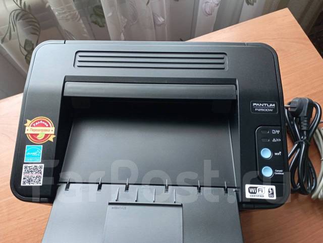 Лазерный принтер pantum p2500w, б/у, в наличии. Цена: 7 000₽ во ...
