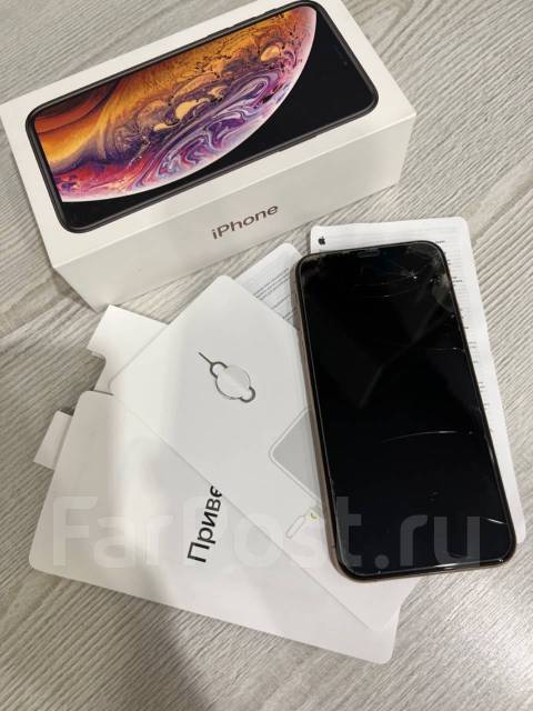 Apple iPhone XS 64Gb Золотой, 64 гб, 5.80", моноблок, 3G, 4G LTE, б/у ...