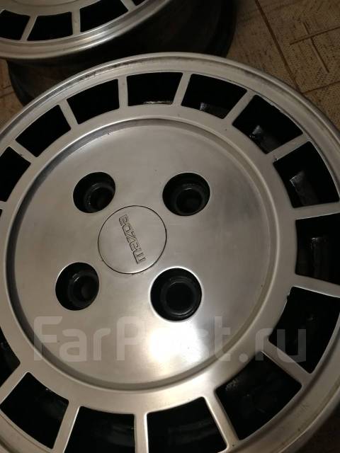 Диски old school R13, Bridgestone, 13", 1 шт, 4x114.3, 4 шт, б/у, в ...